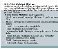 Sifat Malaikat Jibril Adalah